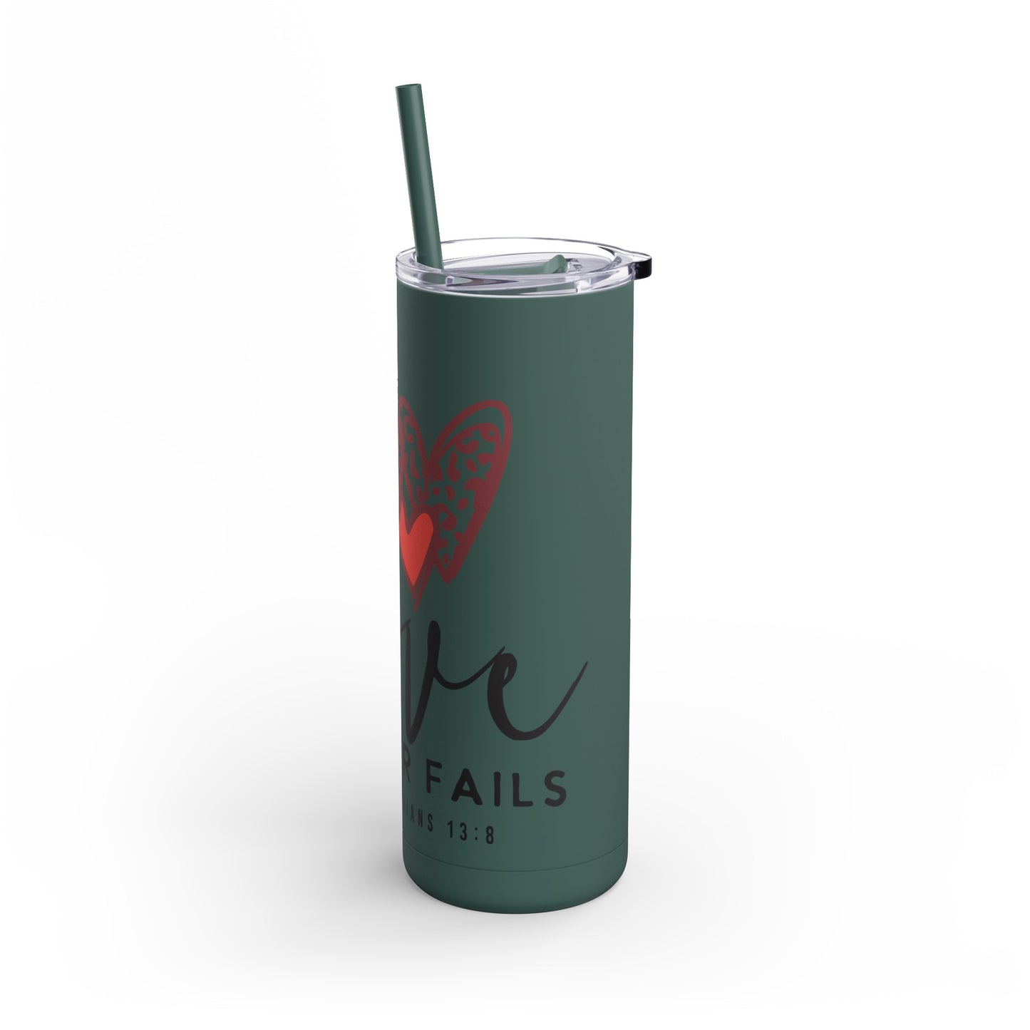 'Love Never Fails" Tumbler