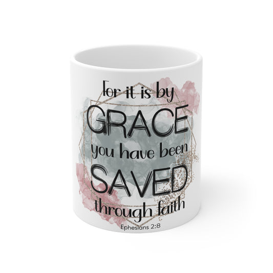 " By Grace" Ceramic Mug